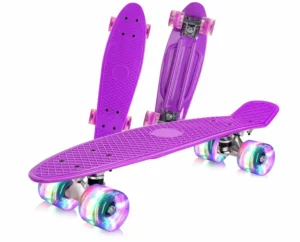 Лилави светещи пениборди скейтборд penny board